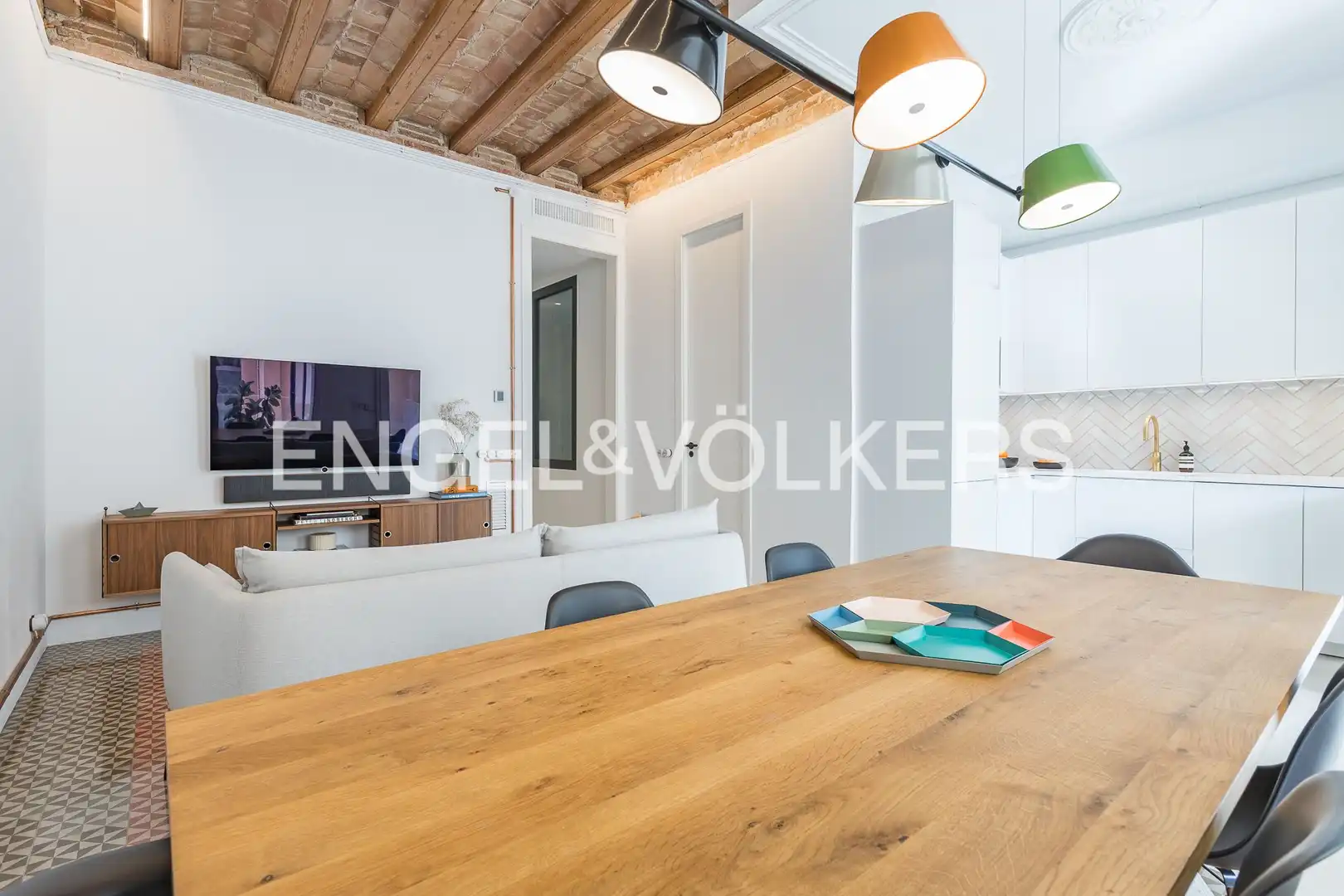 Esszimmer von Wohnung zum Verkauf in Barcelona mit Klimaanlage, Heizung und Abstellraum