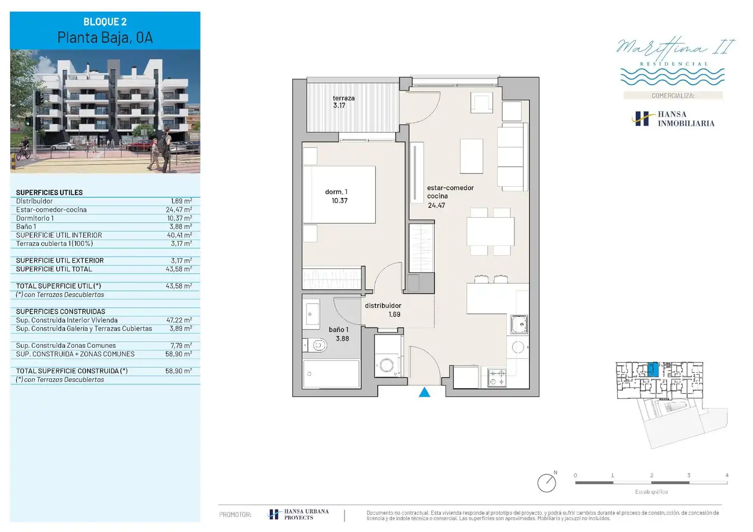 Flat for sale in El Campello  with Air Conditioner, Heating and Terrace