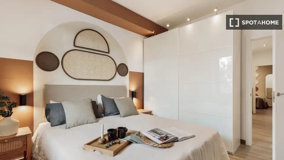 Bedroom of Flat for rent in Barcelona  with Air Conditioner, Heating and Furnished