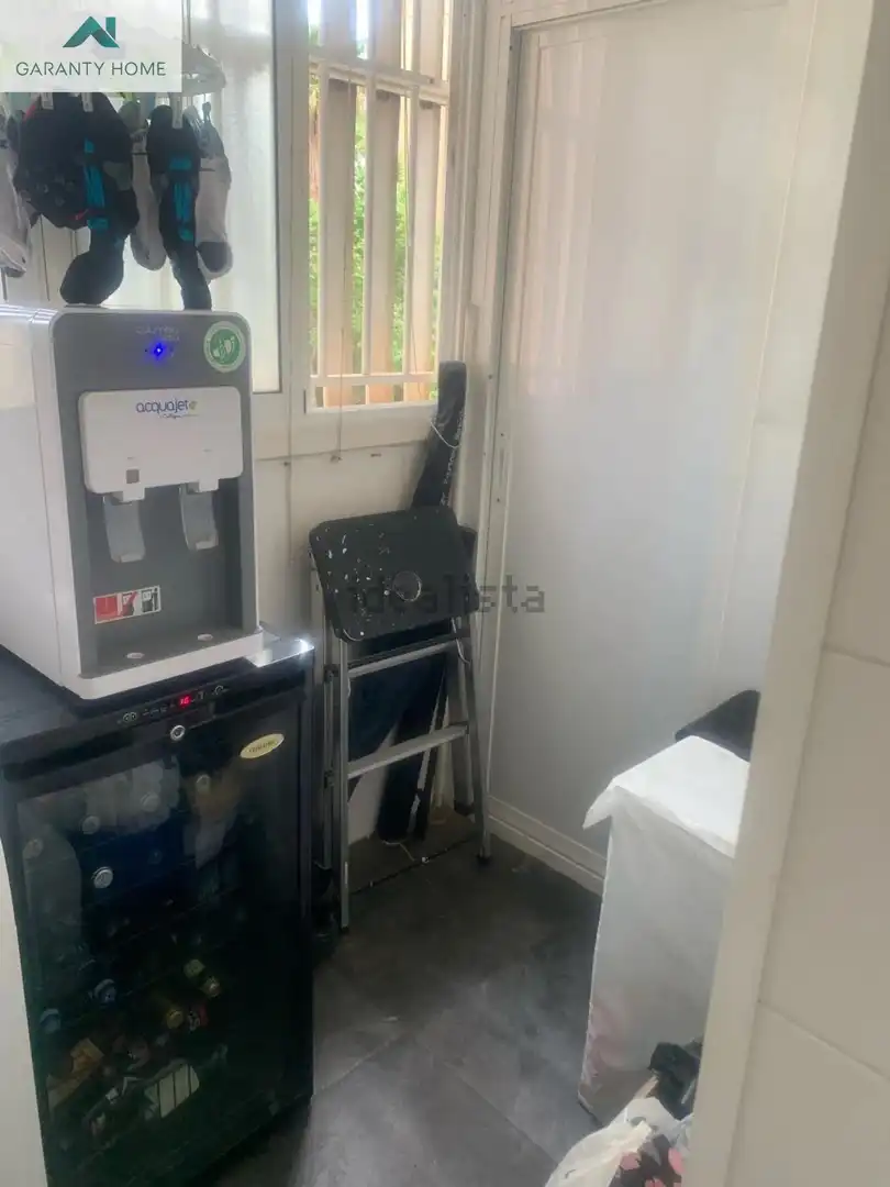 Terrasse von Wohnung zur Miete in Málaga mit Klimaanlage, Privatgarten und Balkon
