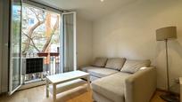 Living room of Flat for sale in  Barcelona Capital  with Air Conditioner and Balcony