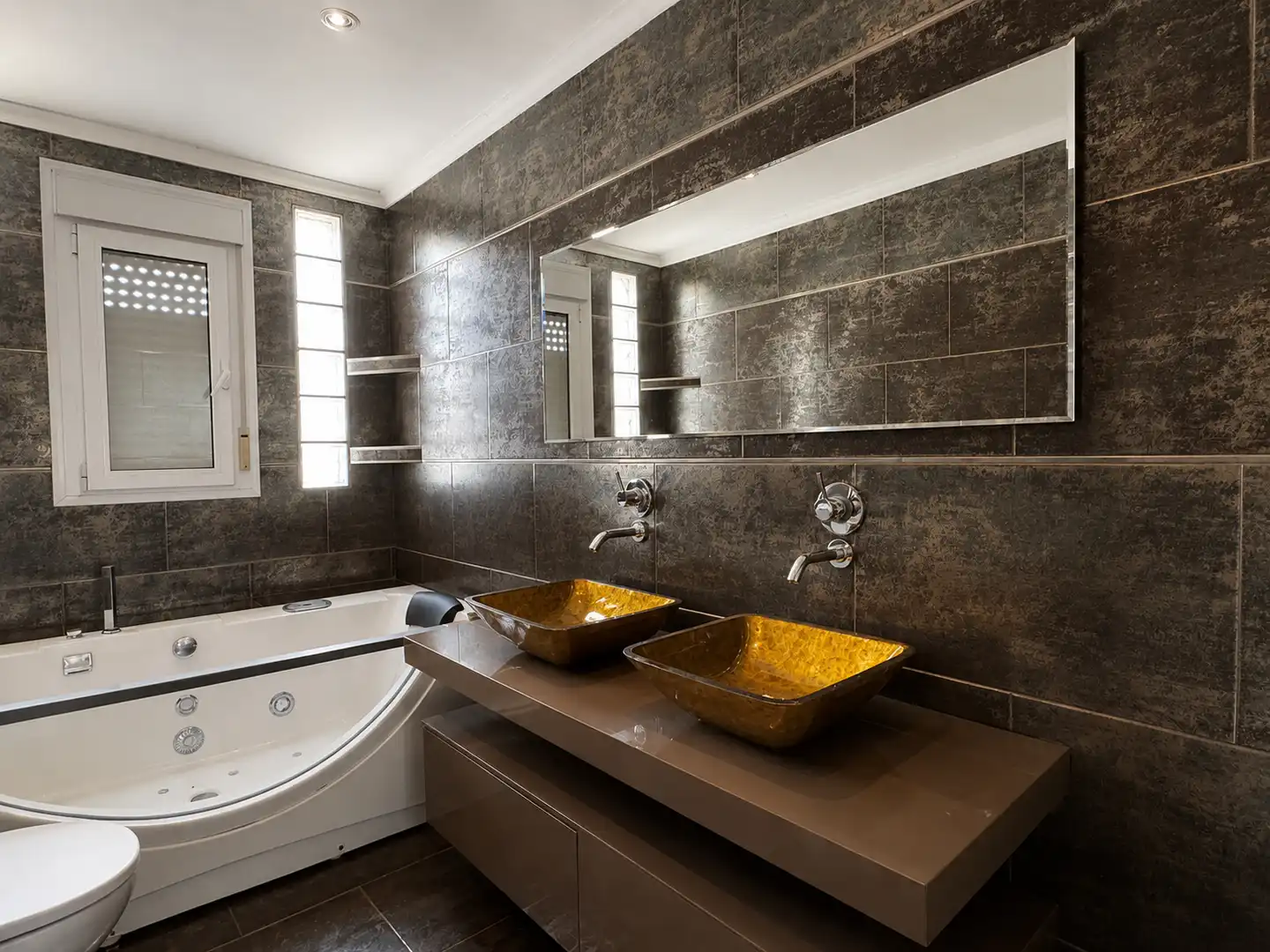 Badezimmer von Haus oder Chalet zur Miete in Almería mit Privatgarten, Terrasse und Schwimmbad