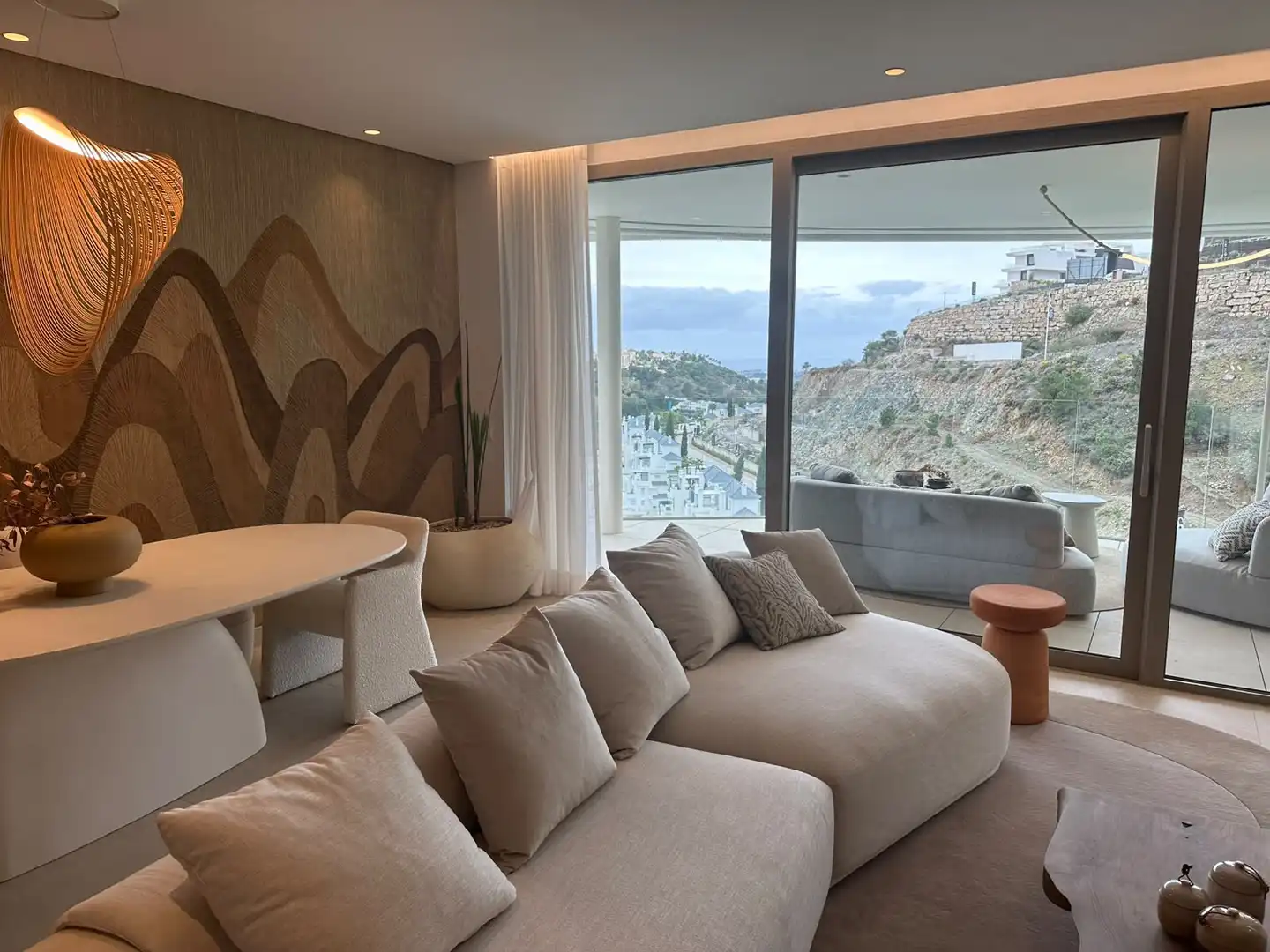 Living room of Apartments for rent in Benahavís  with Air Conditioner, Terrace and Swimming Pool