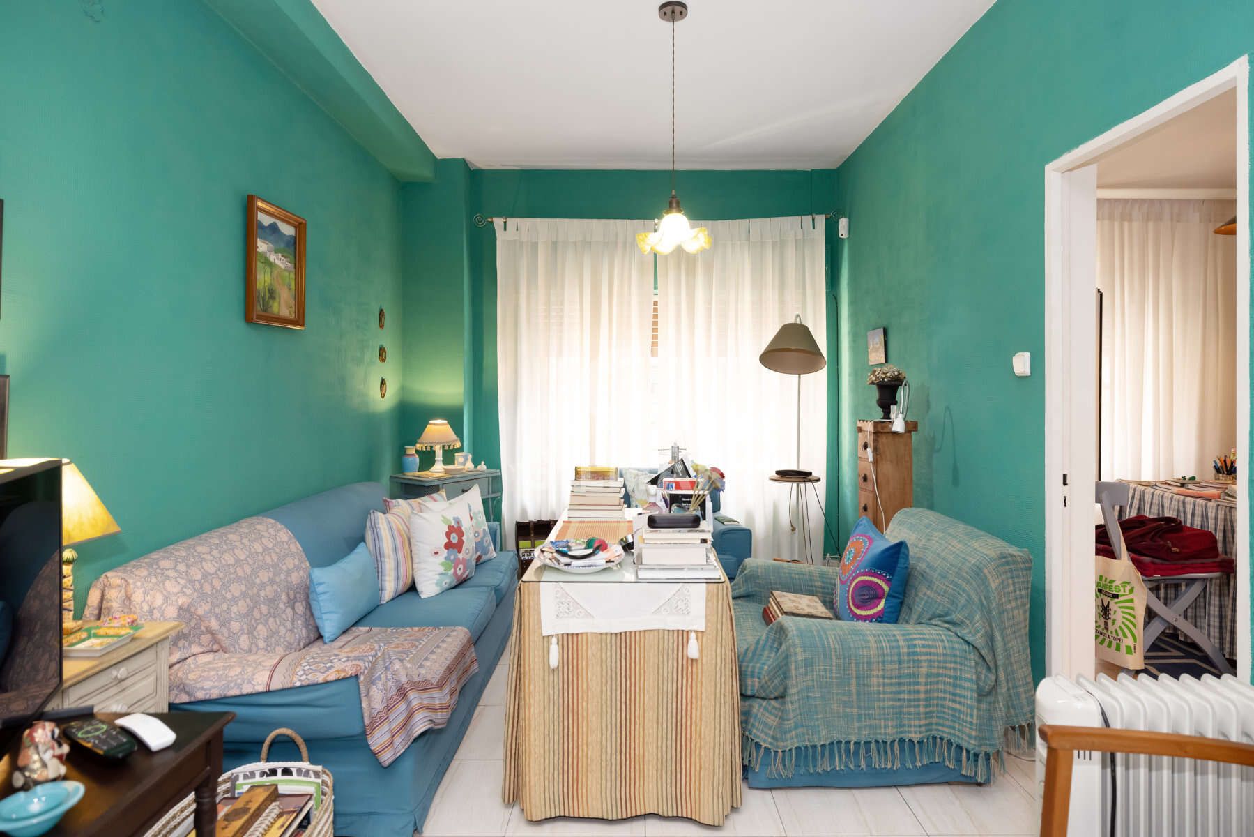 Living room of Flat for sale in  Sevilla Capital