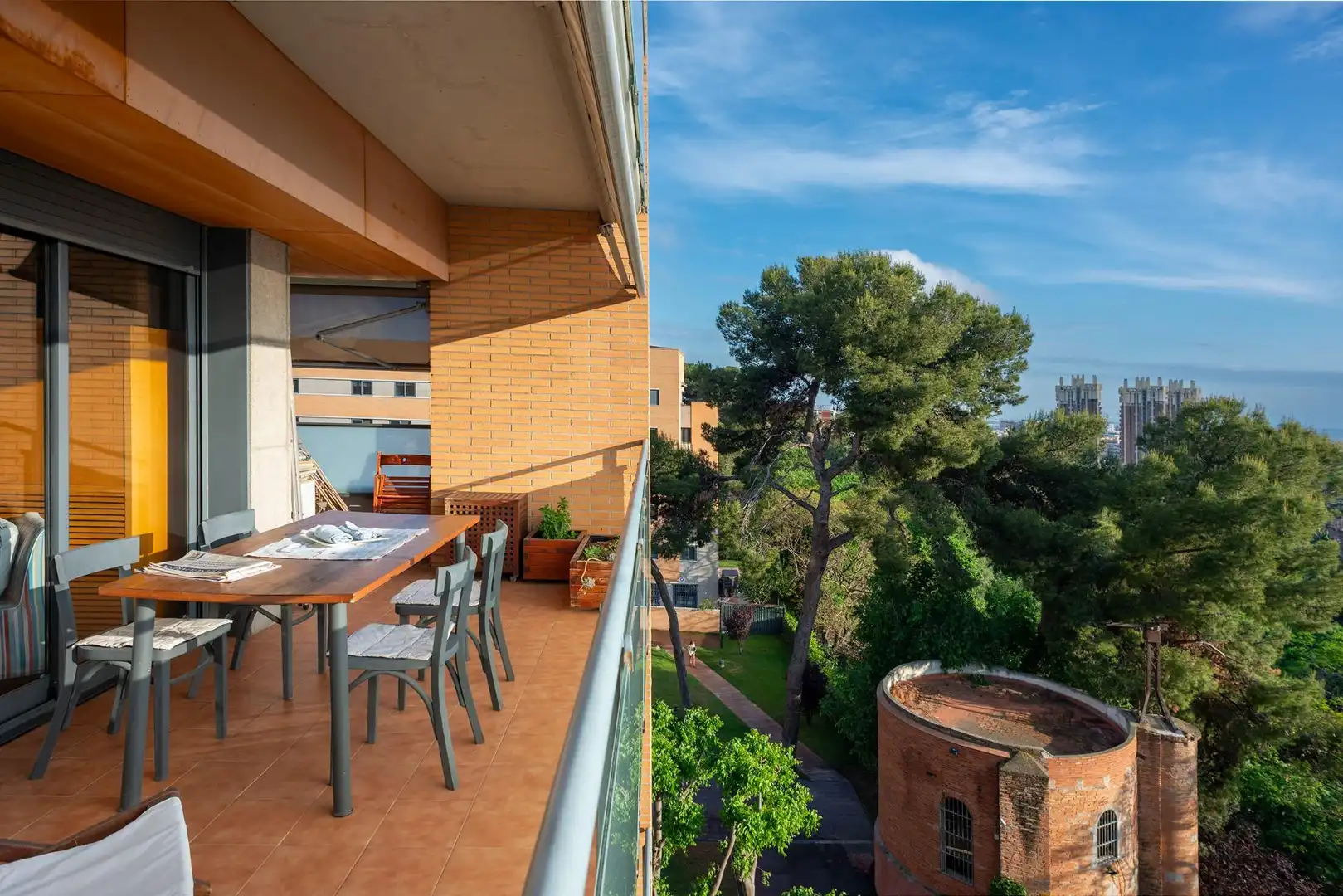 Terrace of Flat for sale in El Centre
