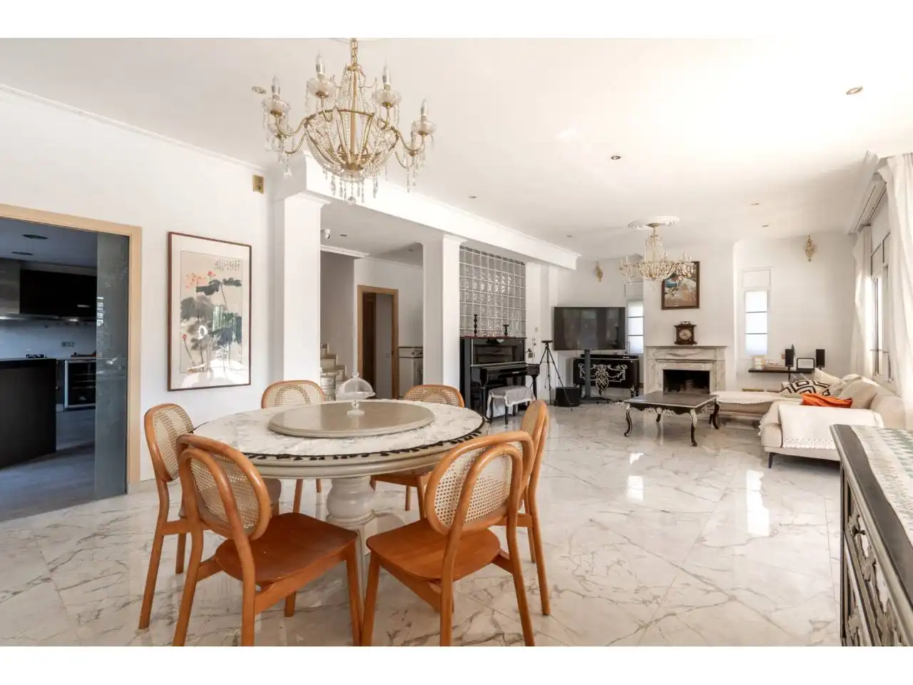 Dining room of Houses for sale in Cabrils, Barcelona