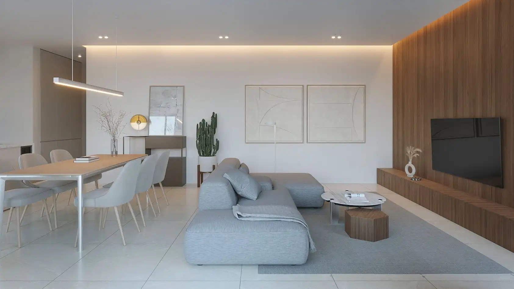 Sala d'estar de Àtic en venda en La Nucia amb Aire condicionat, Calefacció i Jardí privat