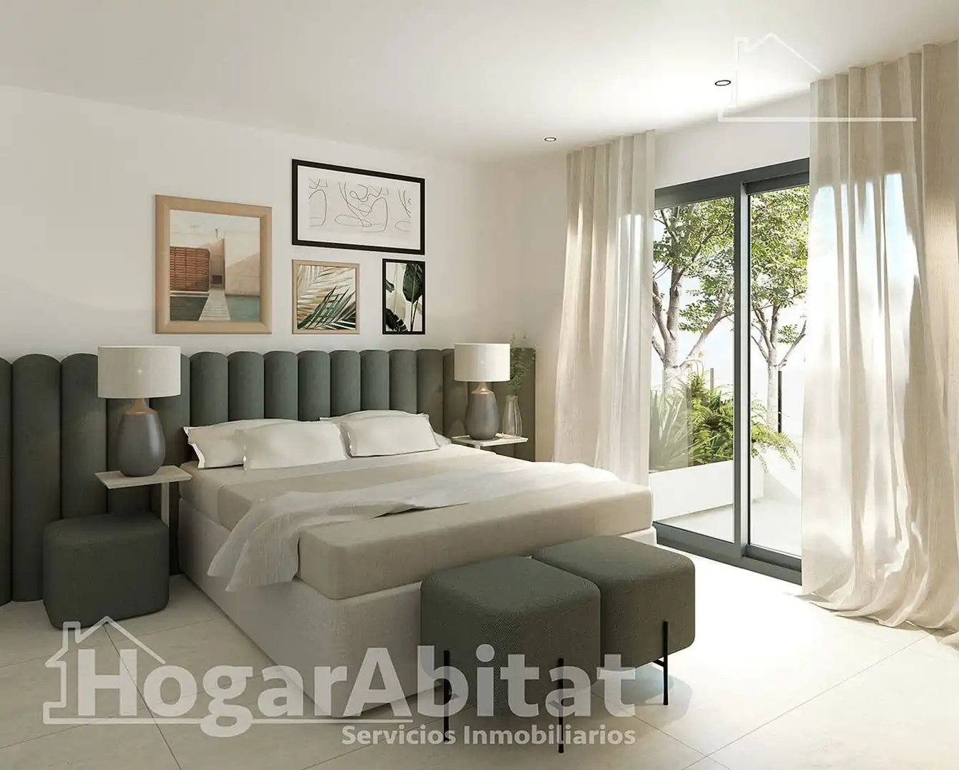 Habitación de Casa adosada en venta en Santa Pola con Aire acondicionado, Terraza y Piscina comunitaria