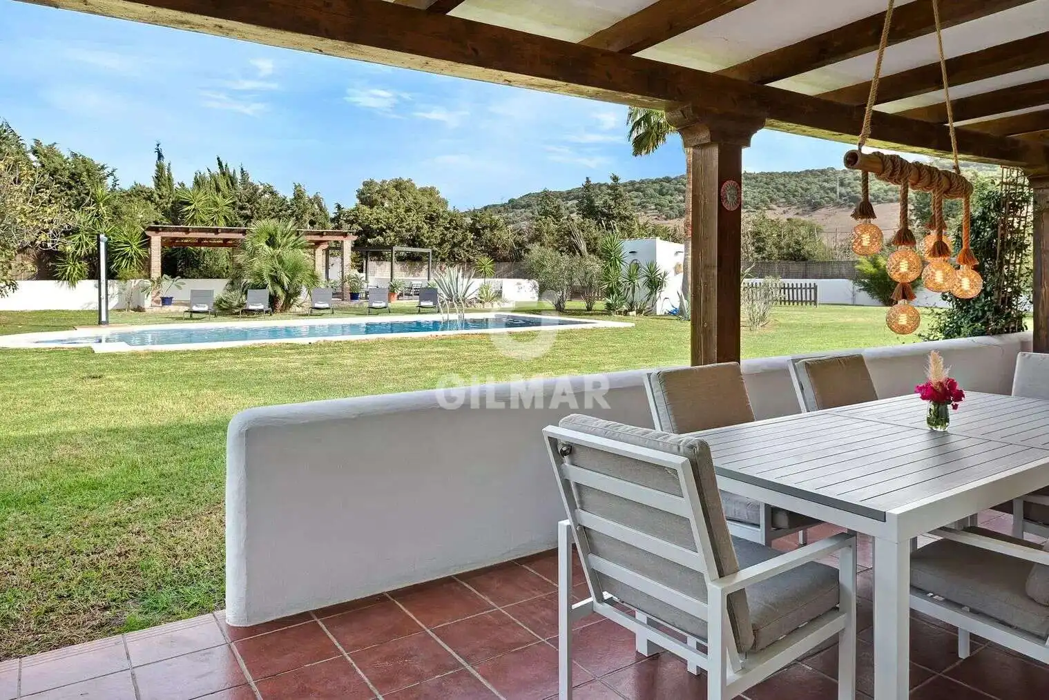 Terraza de Casa o chalet en venta en Vejer de la Frontera con Calefacción, Jardín privado y Piscina