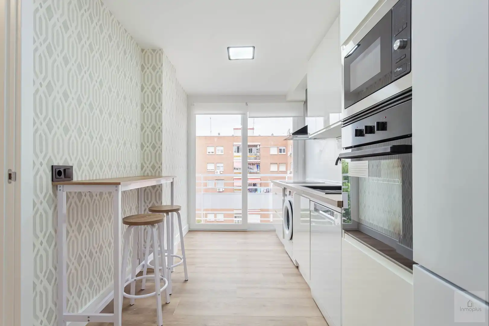 Kitchen of Flat for sale in Móstoles  with Air Conditioner, Terrace and Furnished