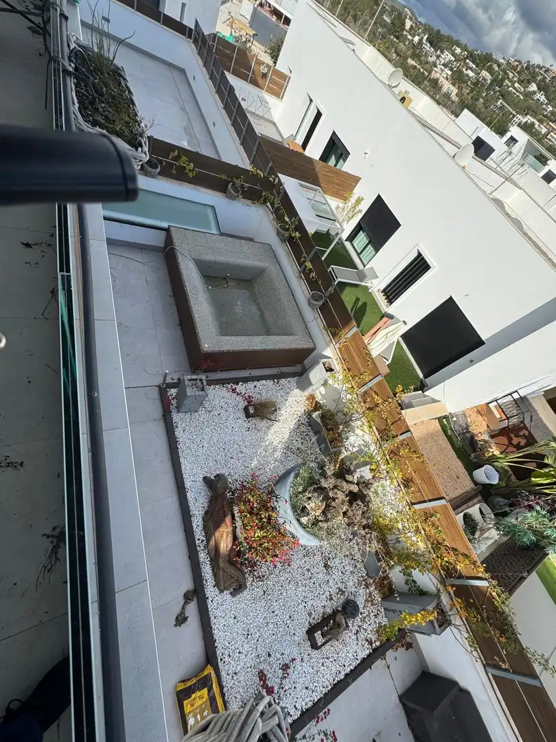 Terrassa de Casa adosada en venda en Santa Eulària des Riu amb Aire condicionat, Calefacció i Jardí privat