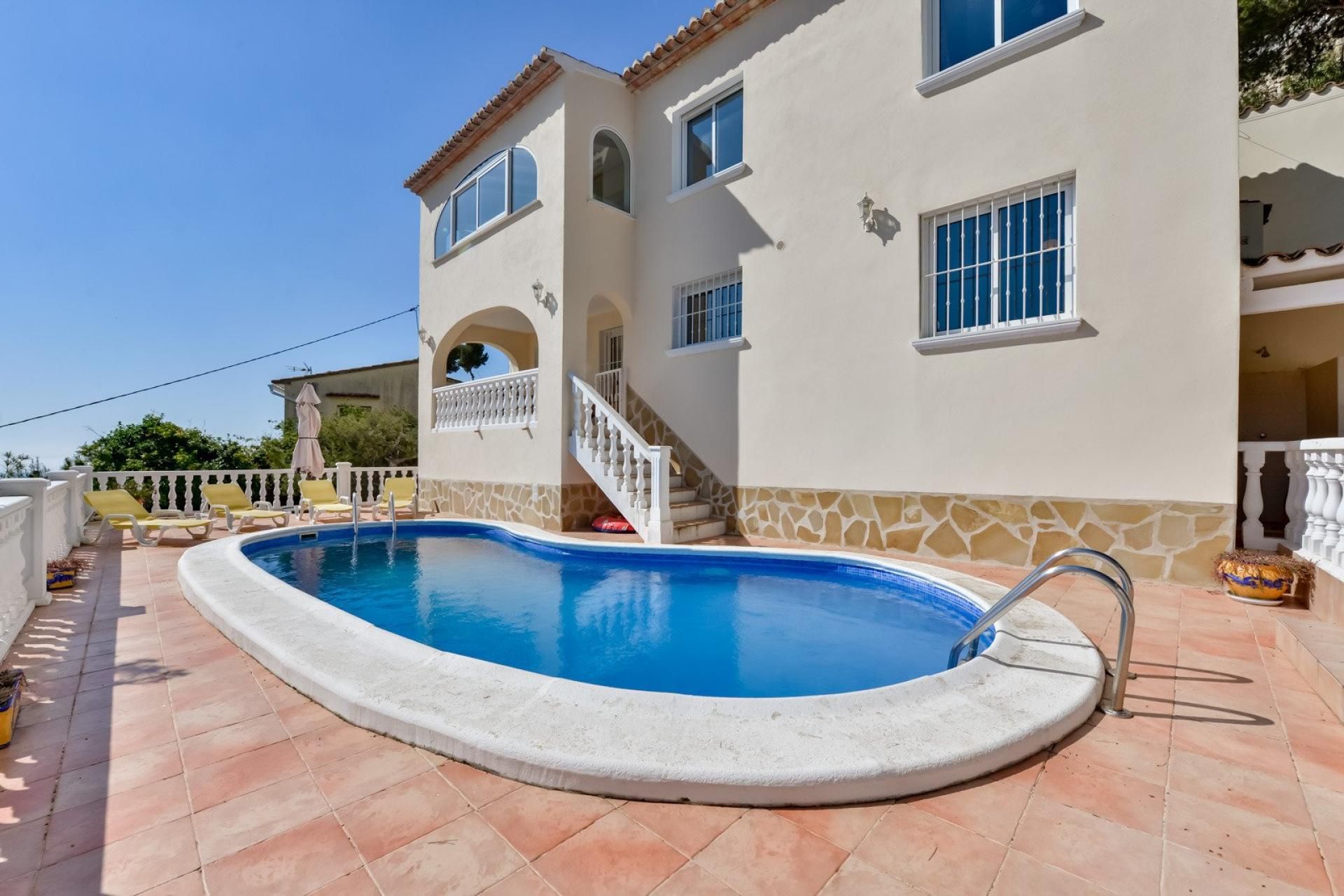 Exterior view of House or chalet for sale in Benissa  with Terrace, Swimming Pool and Balcony