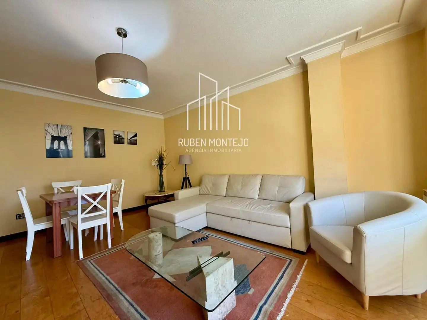 Wohnzimmer von Wohnung zur Miete in Salamanca mit Heizung, Parkett und Terrasse