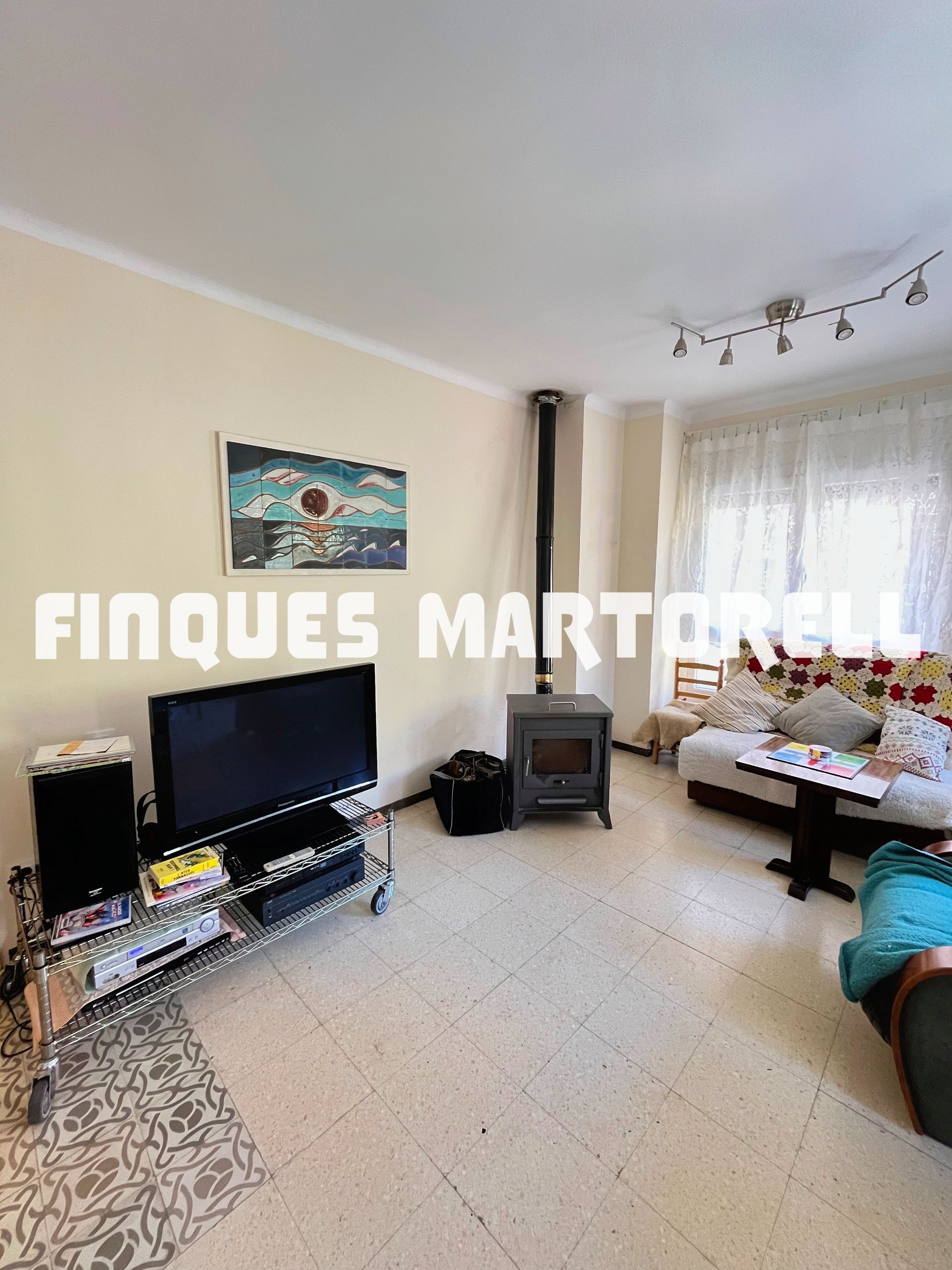 Living room of Flat for sale in Sant Hilari Sacalm  with Air Conditioner and Storage room