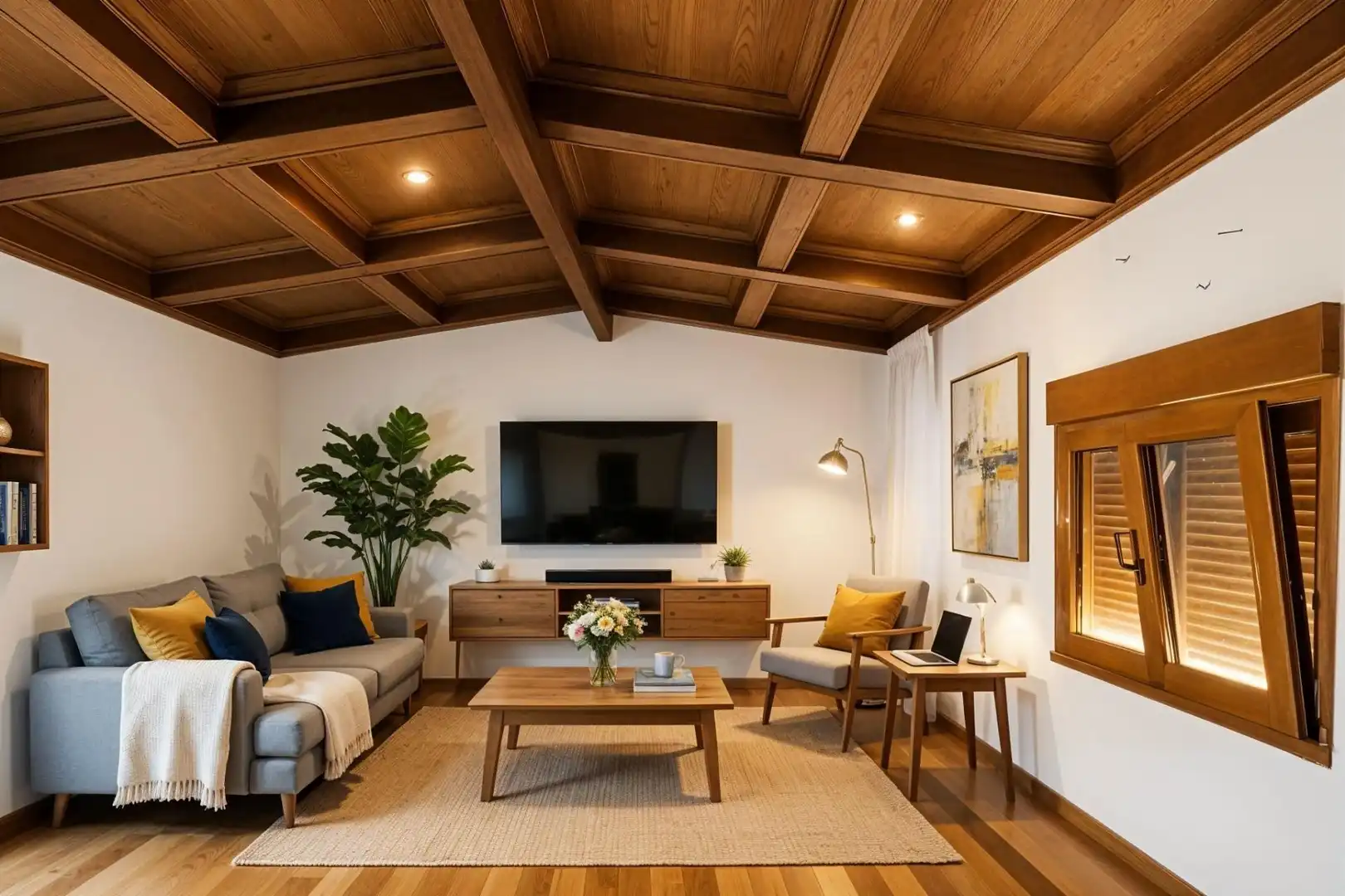 Wohnzimmer von Country house zum Verkauf in  Palma de Mallorca mit Klimaanlage, Heizung und Privatgarten