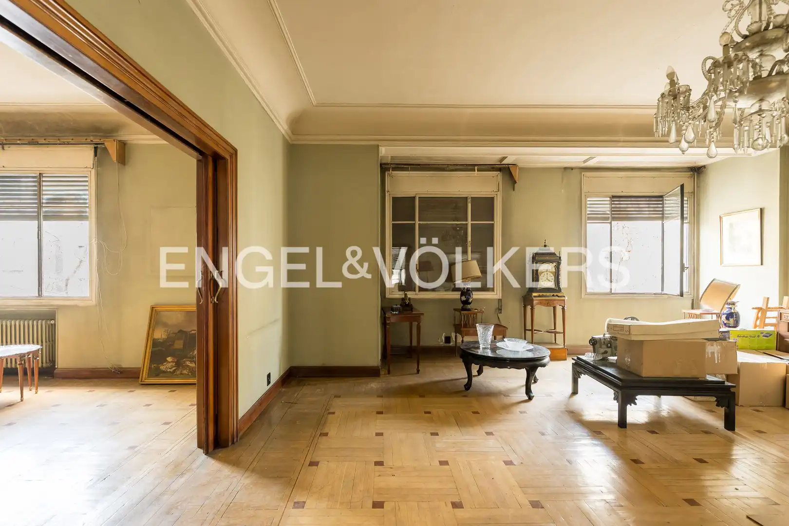 Wohnzimmer von Wohnung zum Verkauf in Madrid mit Heizung, Parkett und Abstellraum