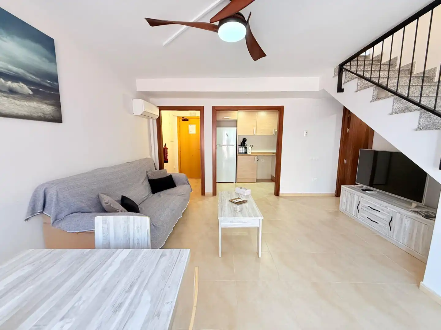 Sala d'estar de Àtic en venda en Sant Jaume d'Enveja amb Aire condicionat, Calefacció i Terrassa