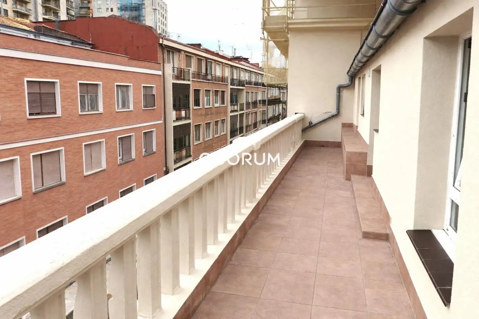 Balcony of Flat for sale in Bilbao   with Heating, Terrace and Furnished