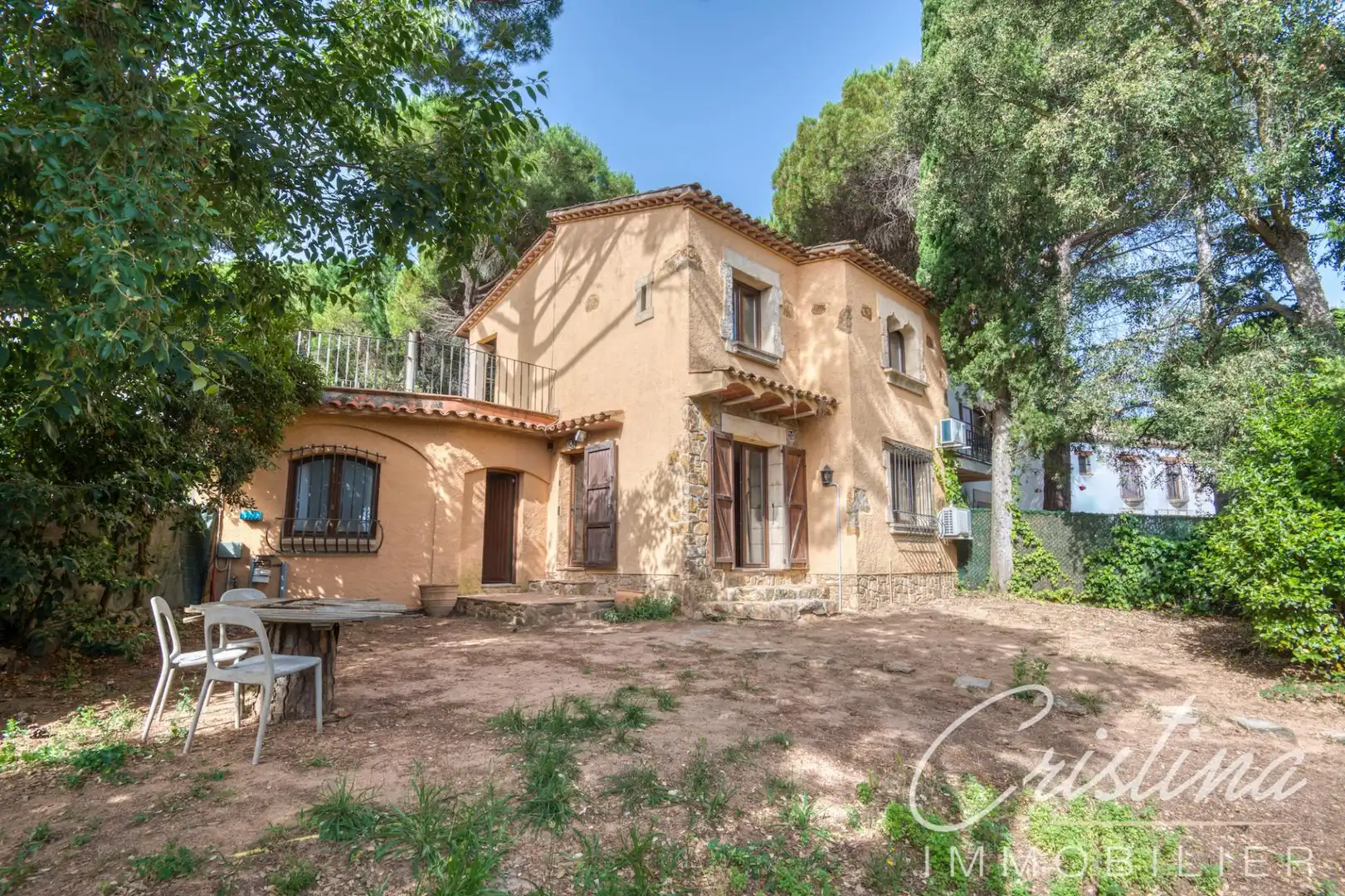 Vista exterior de Casa adosada en venta en Santa Cristina d'Aro con Calefacción, Jardín privado y Terraza