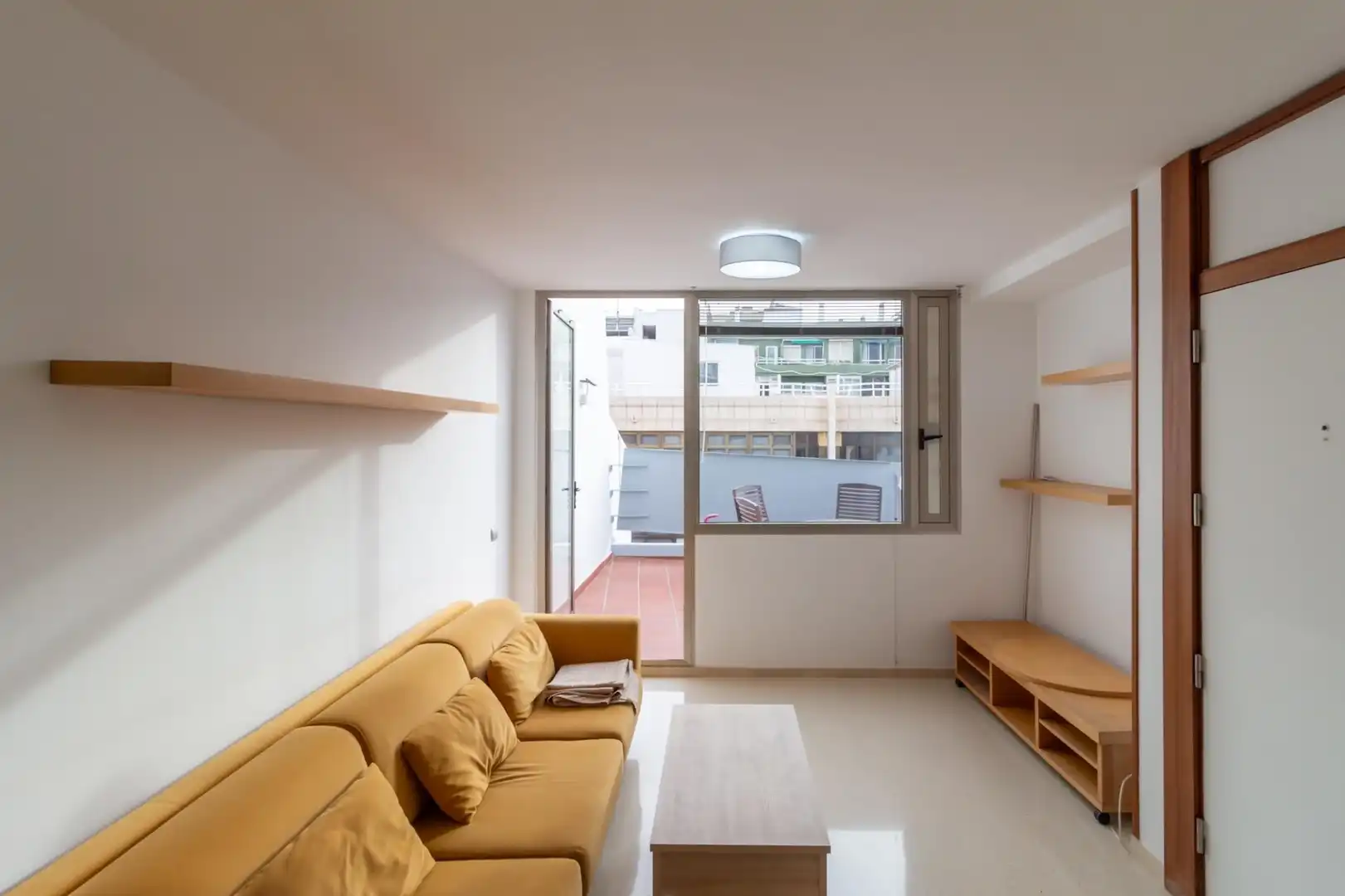 Sala d'estar de Àtic de lloguer en Centro