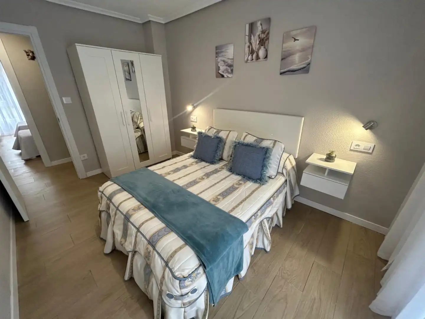 Schlafzimmer von Wohnung zur Miete in Cabezón de la Sal mit Heizung und Balkon