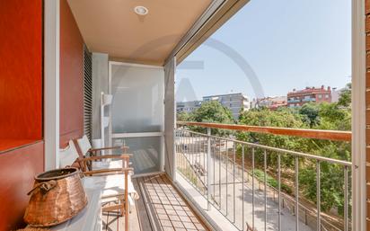 Balcony of Flat for sale in Terrassa  with Air Conditioner, Heating and Private garden