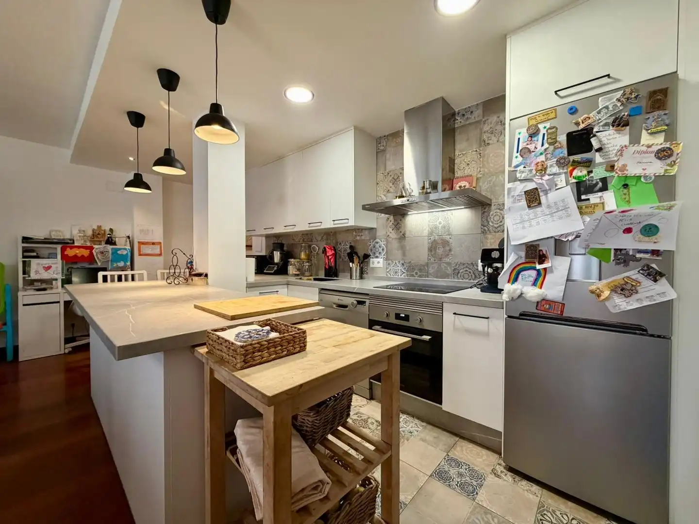 Kitchen of Flat for sale in Granada  with Air Conditioner, Parquet flooring and Balcony