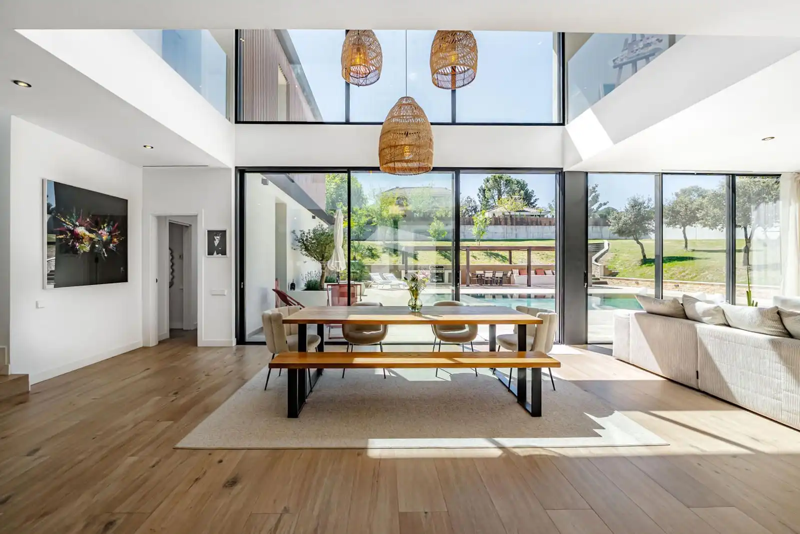 Dining room of Houses for sale in Pozuelo de Alarcón  with Air Conditioner, Heating and Terrace