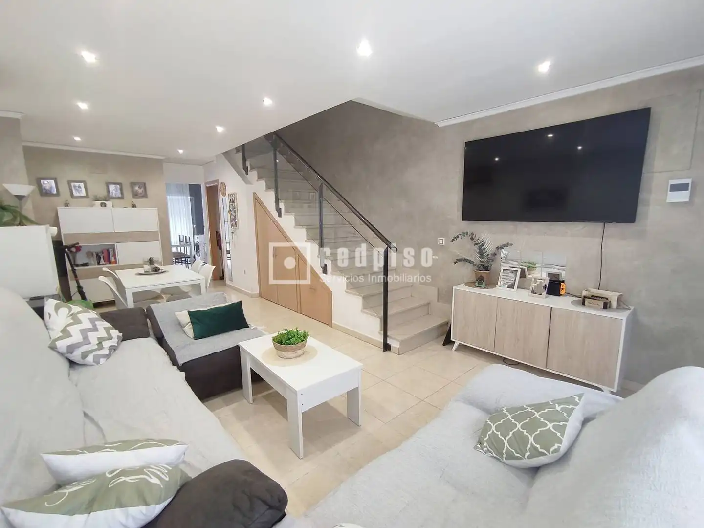 Living room of Houses for sale in Almazora / Almassora  with Air Conditioner, Private garden and Terrace