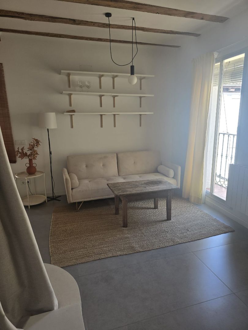 Sala d'estar de Loft de lloguer en  Madrid Capital amb Aire condicionat, Calefacció i Moblat