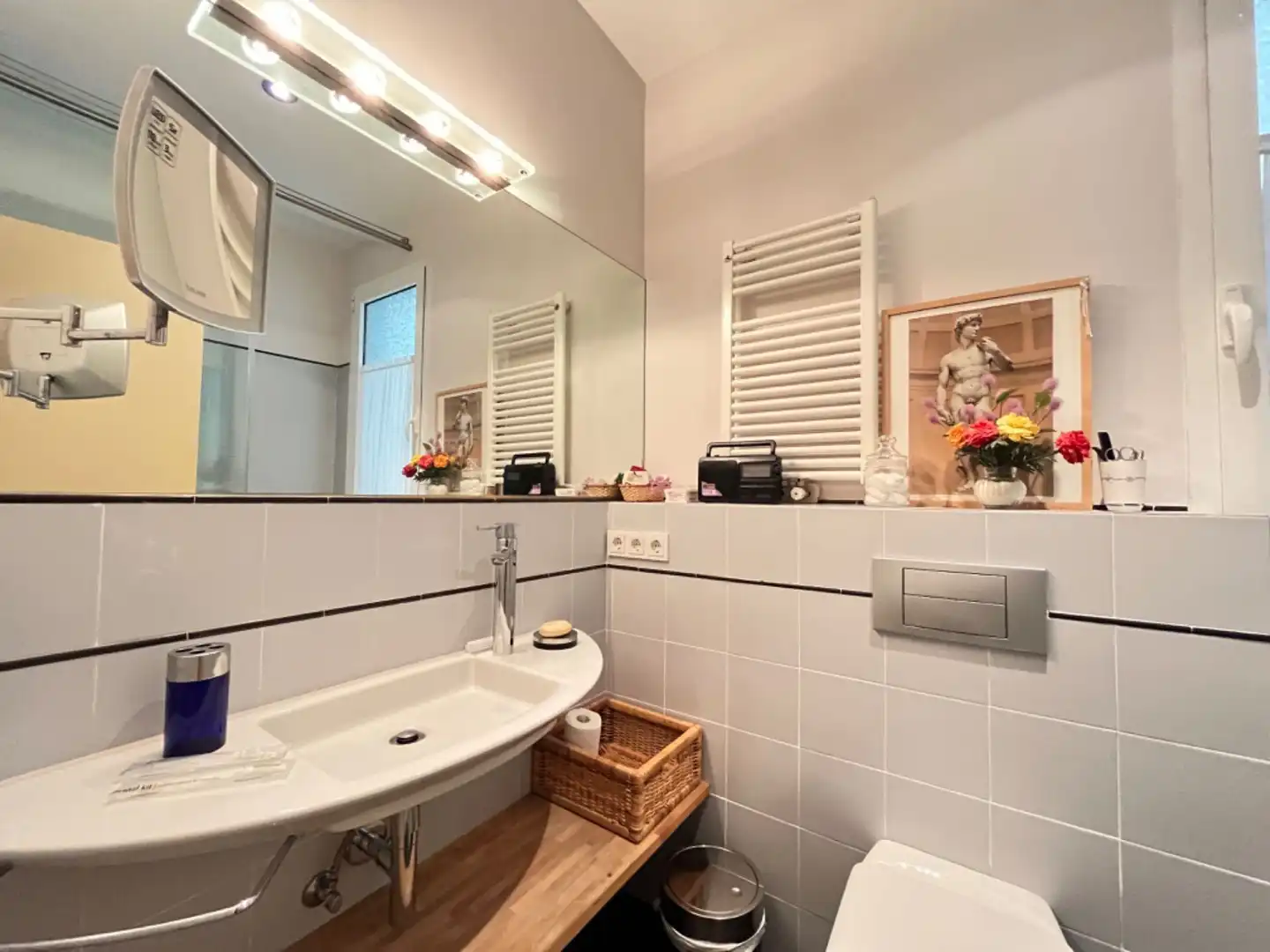 Badezimmer von Wohnung zum Verkauf in Madrid mit Terrasse, Möbliert und Ofen
