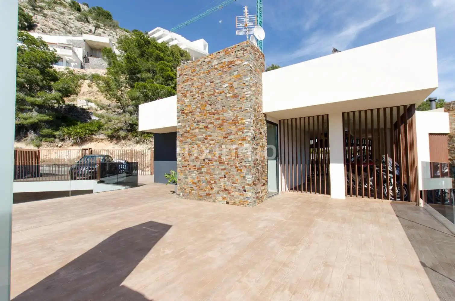 Außenansicht von Haus oder Chalet zum Verkauf in Altea mit Klimaanlage, Heizung und Privatgarten