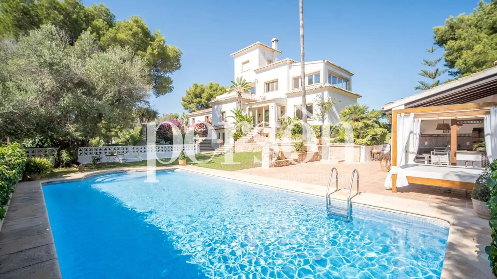 Vista exterior de Casa o chalet en venta en Jávea / Xàbia con Aire acondicionado, Calefacción y Jardín privado