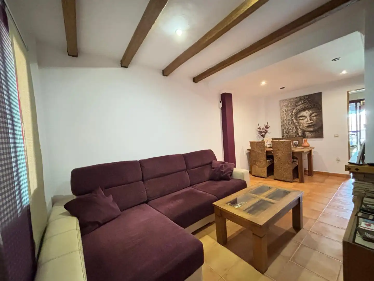 Sala d'estar de Casa adosada en venda en Los Barrios amb Calefacció, Jardí privat i Alarma