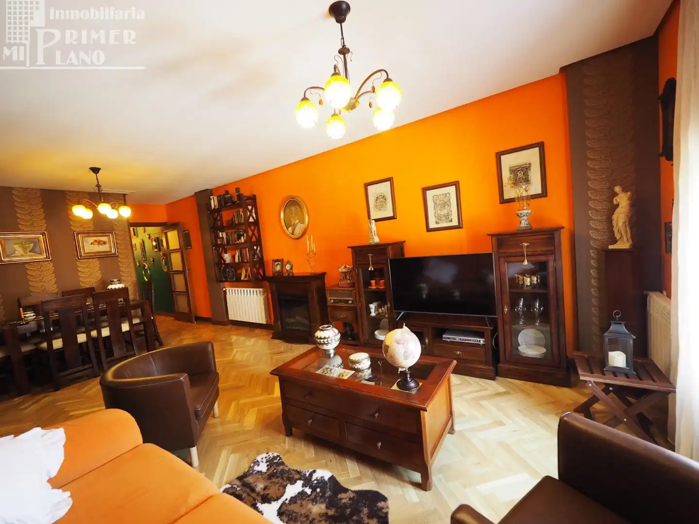 Living room of Flat for sale in Tomelloso  with Heating, Parquet flooring and Storage room