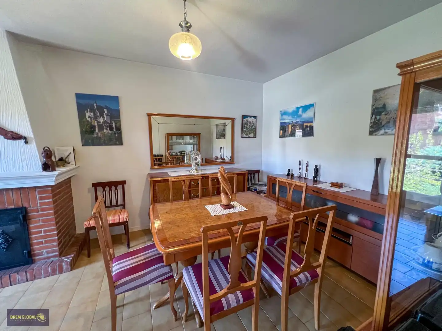 Dining room of Detached homes for sale in La Cabrera  with Private garden and Community pool