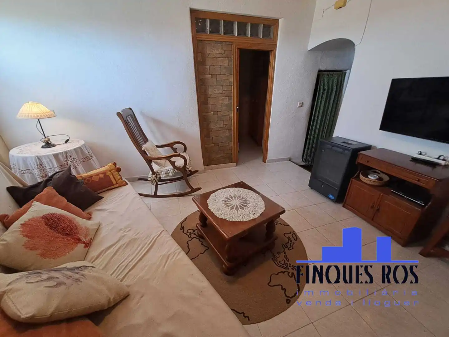 Sala de estar de Casa adosada en venta en Traiguera con Terraza, Trastero y Amueblado