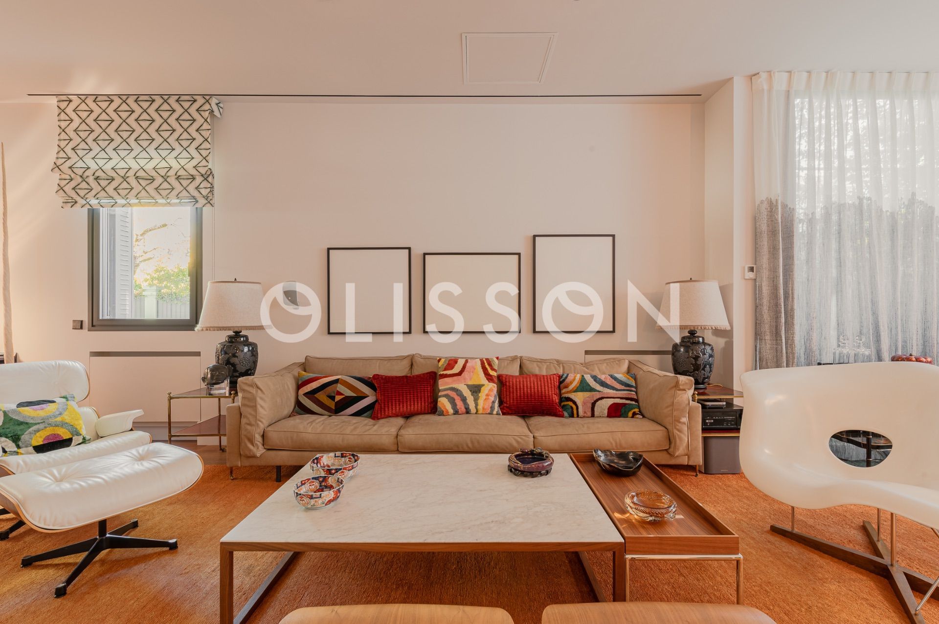 Living room of Duplex to rent in  Madrid Capital  with Air Conditioner, Heating and Terrace