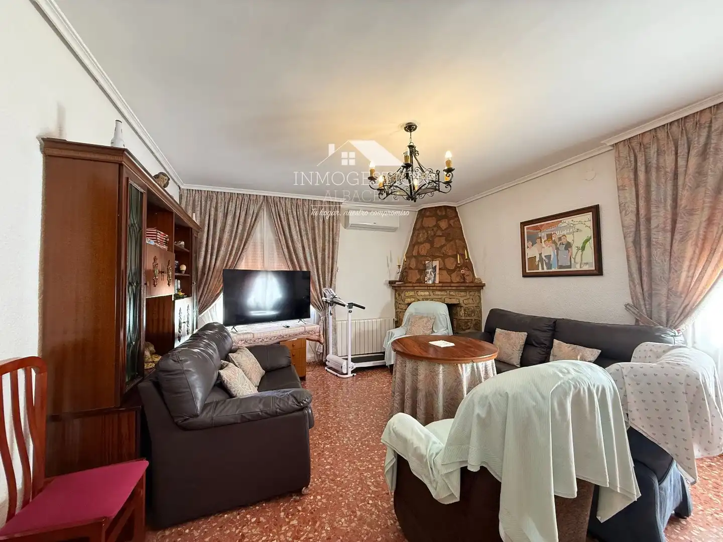 Sala de estar de Casa o chalet en venta en Albacete con Aire acondicionado, Calefacción y Jardín privado
