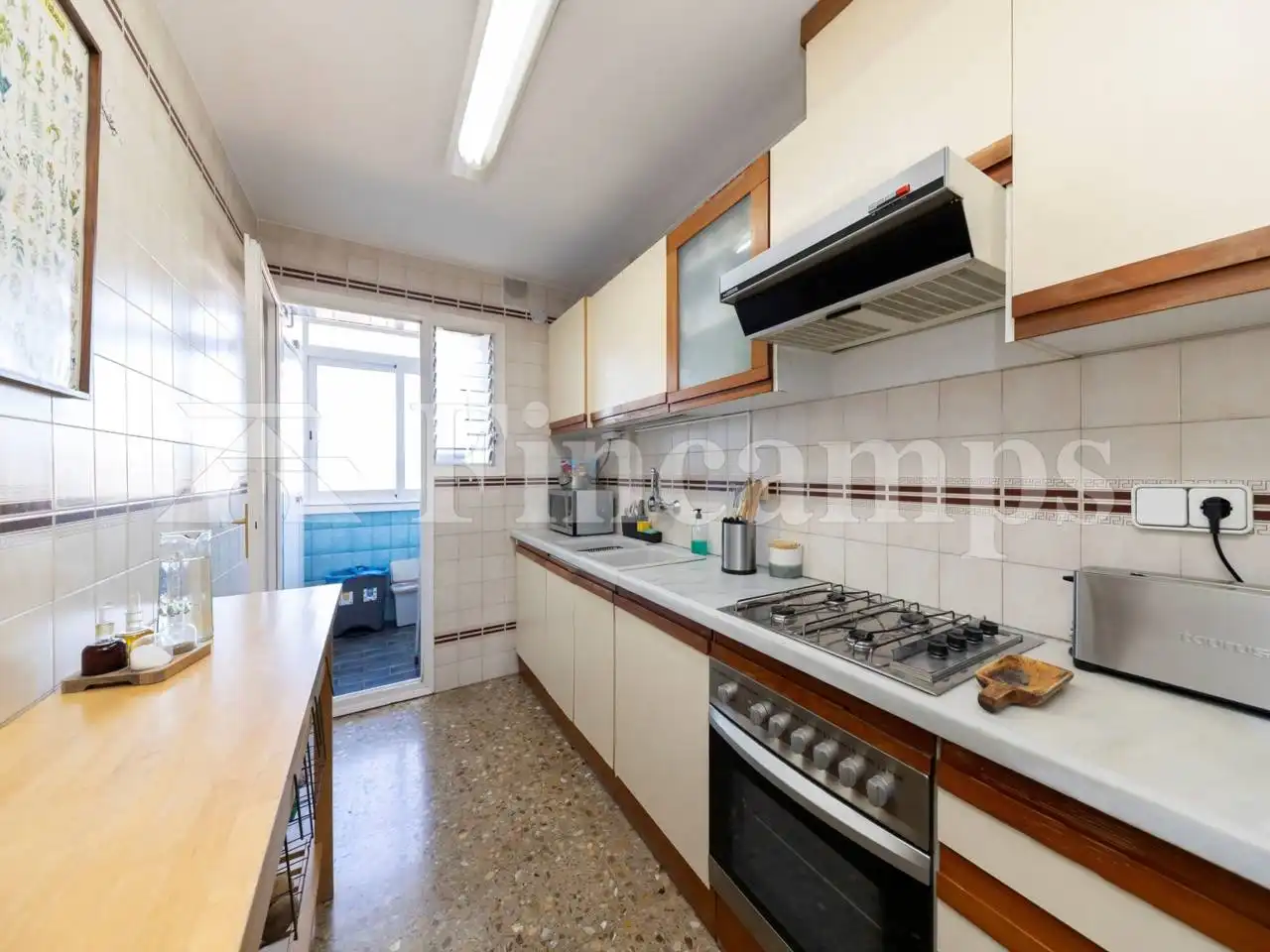 Küche von Wohnung zum Verkauf in Sabadell mit Heizung, Terrasse und Balkon