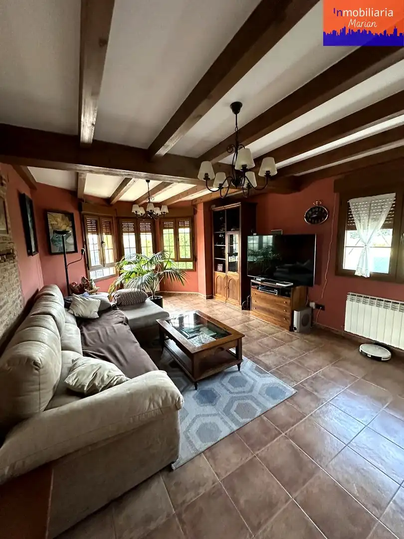 Sala d'estar de Casa o xalet en venda en Campillo de Aranda amb Piscina i Sauna