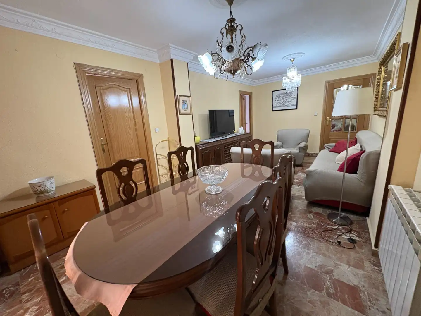 Dining room of Flat for rent in Granada  with Heating, Terrace and Furnished