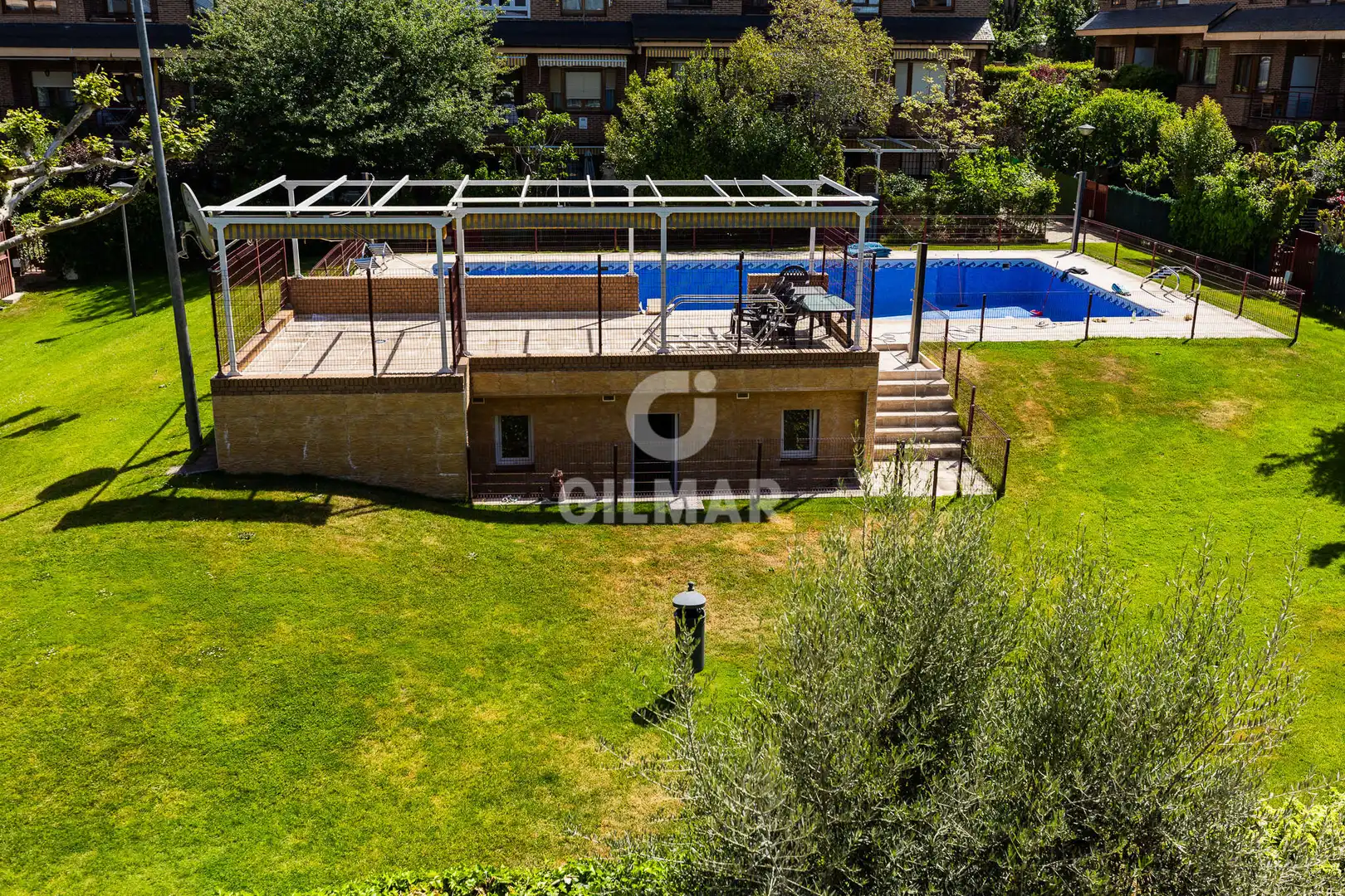 Jardín de Casa adosada en venta en Collado Villalba con Calefacción, Jardín privado y Piscina