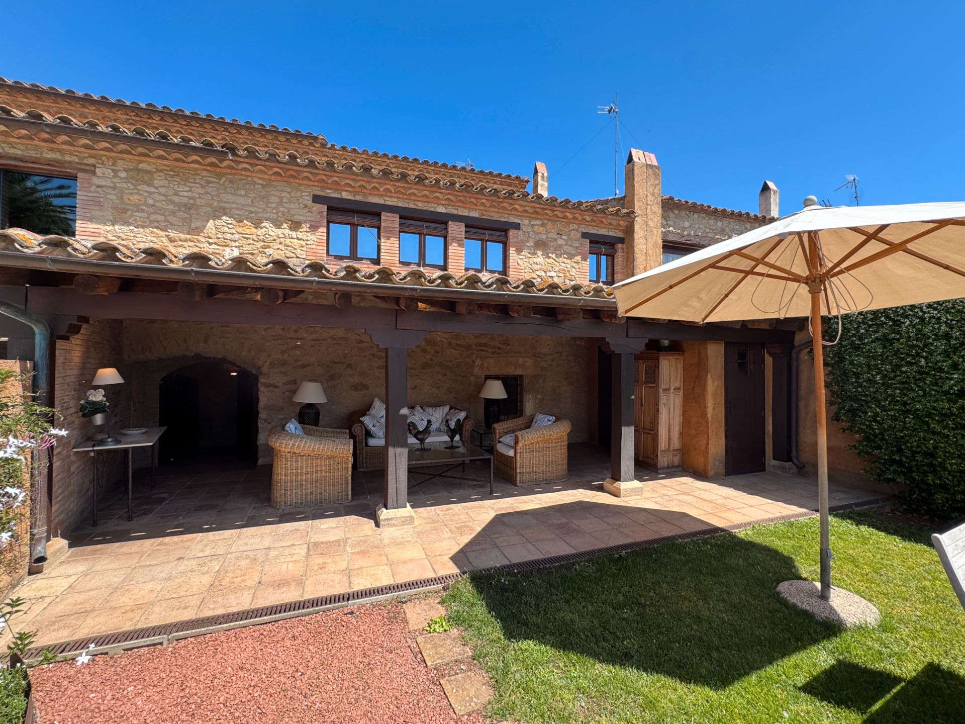 Terrace of Single-family semi-detached for sale in Forallac  with Air Conditioner, Heating and Private garden