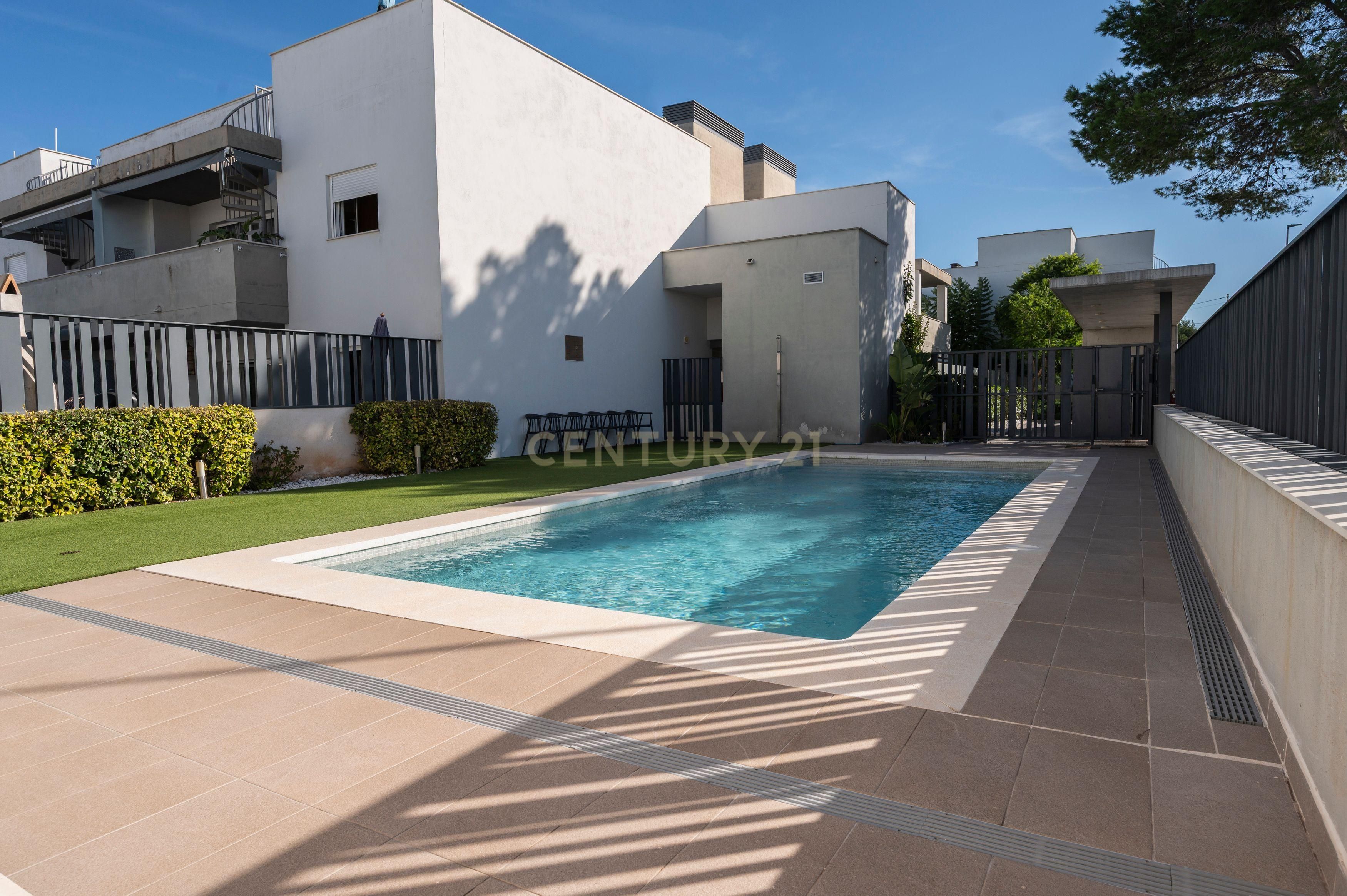 Swimming pool of Apartment for sale in Sant Antoni de Portmany  with Air Conditioner, Private garden and Storage room