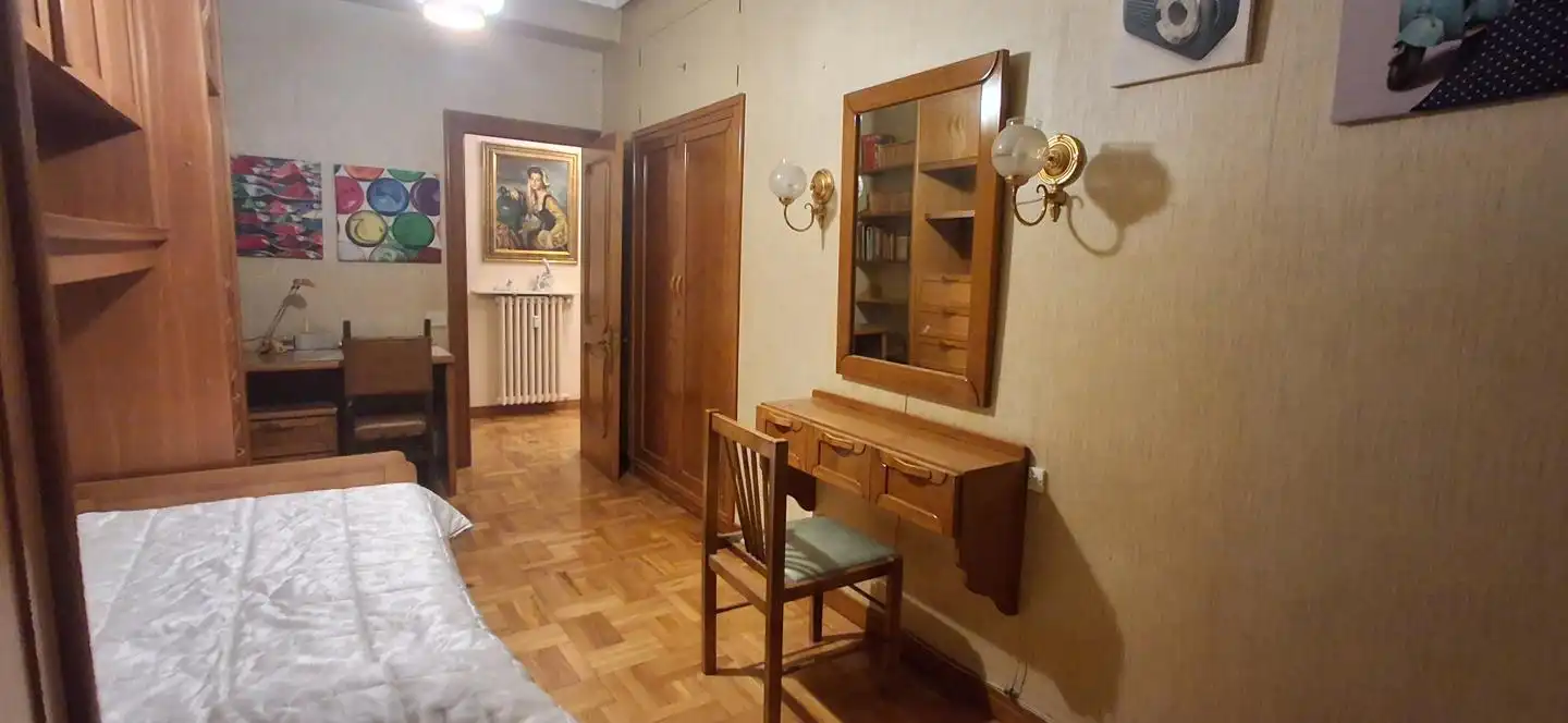 Bedroom of Flat for sale in Tudela  with Air Conditioner, Heating and Parquet flooring