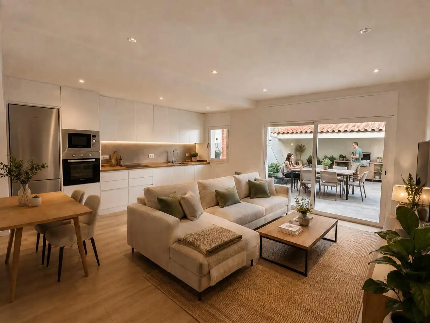 Sala de estar de Piso en venta en Sabadell con Aire acondicionado, Calefacción y Terraza