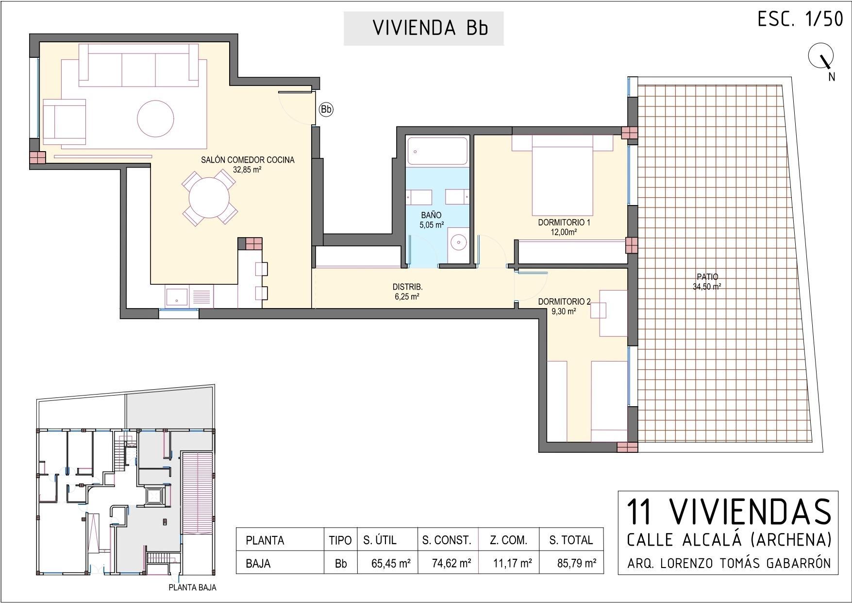 Planta baixa en venda en Archena
