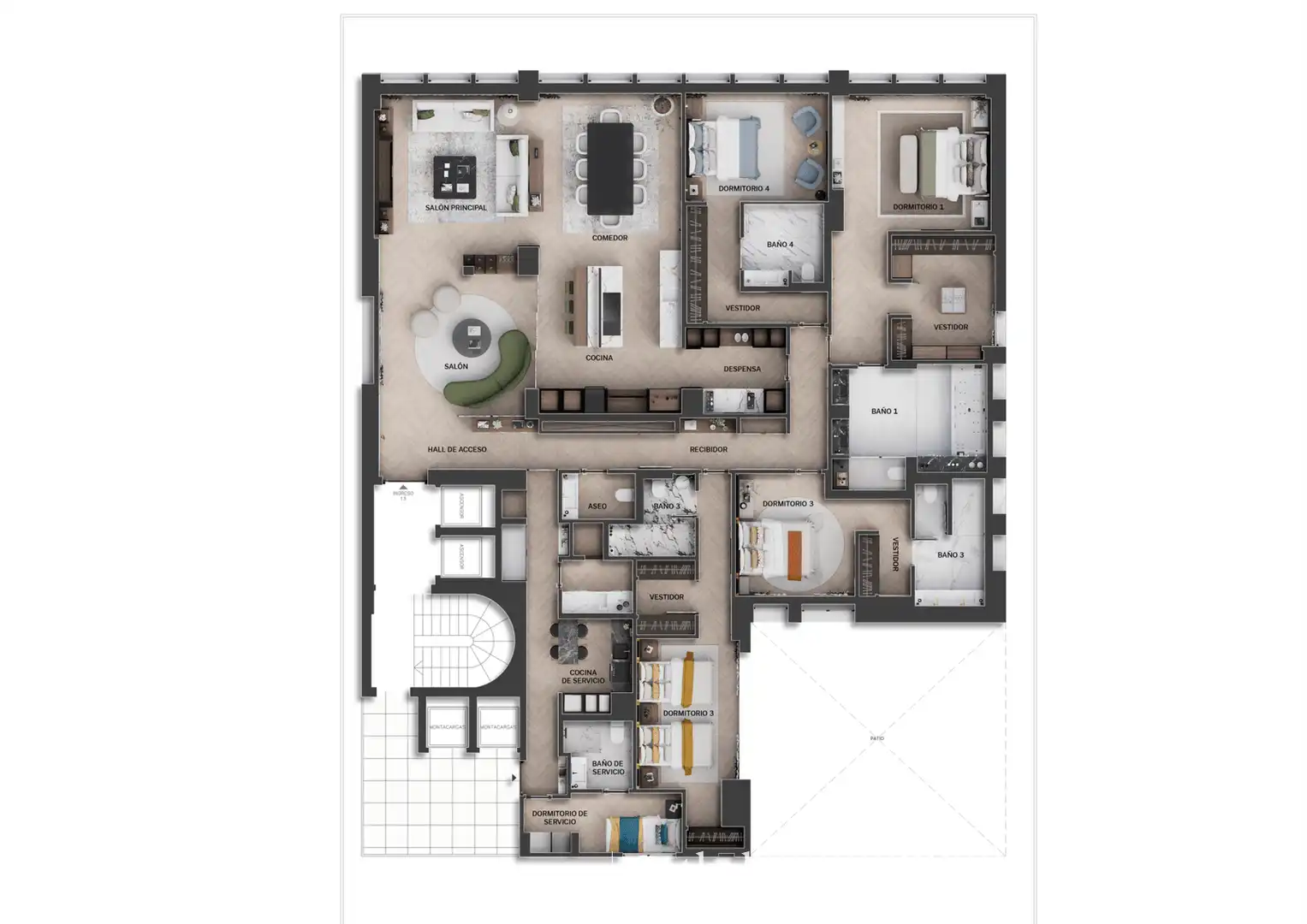 Apartments for sale in Madrid  with Air Conditioner, Terrace and Storage room