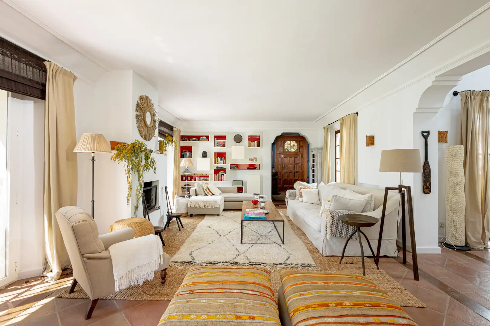 Sala de estar de Casa o chalet de alquiler en Estepona con Jardín privado, Terraza y Piscina